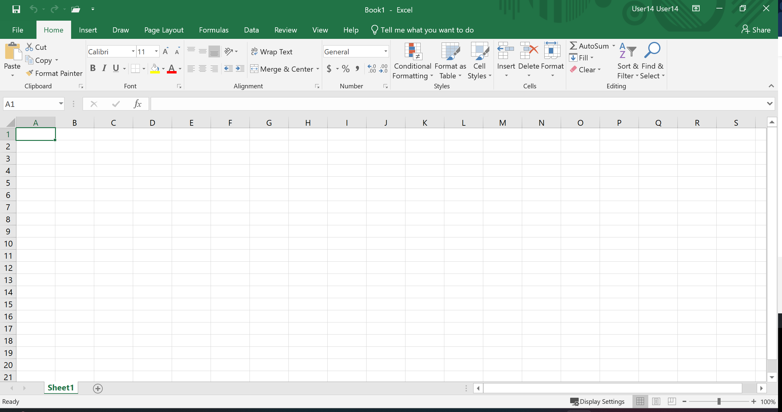 Excel Interface