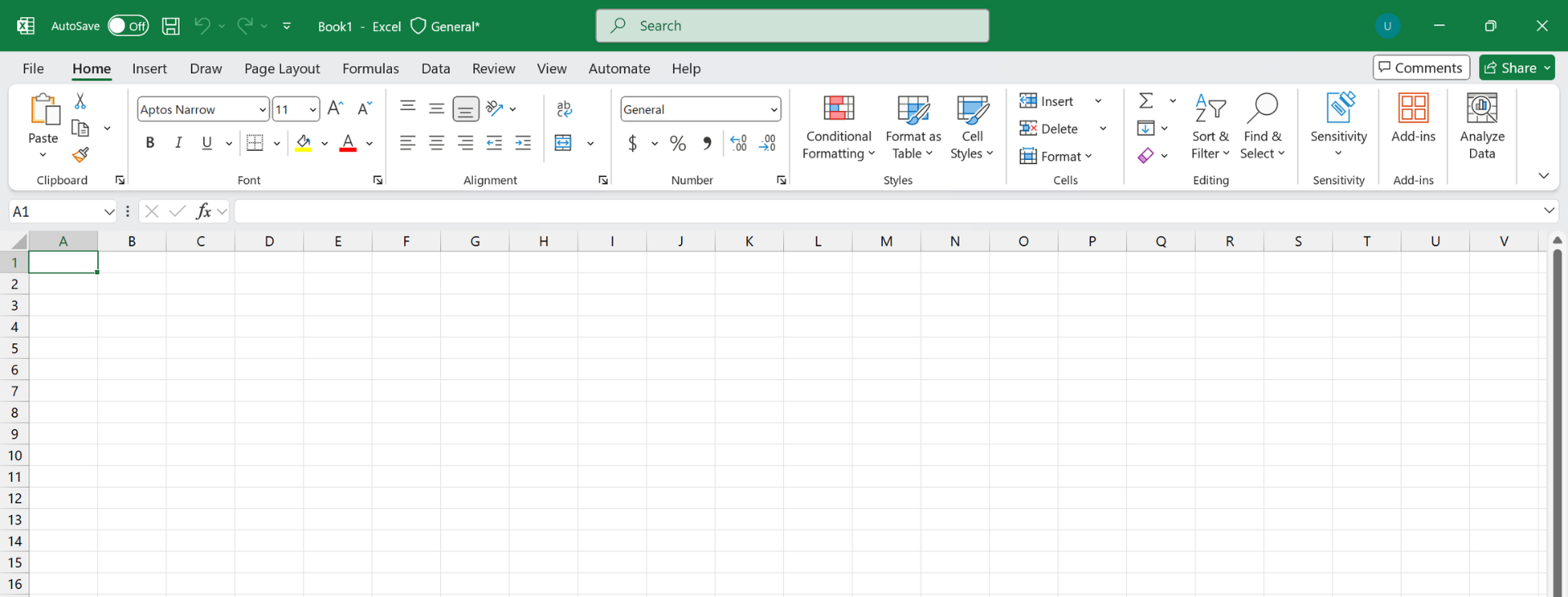 Excel Interface